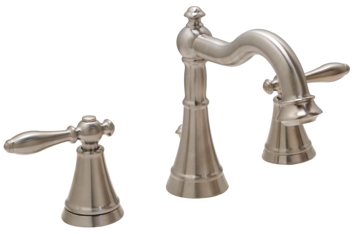 Huntington Brass Bathroom Faucets - Decor Series - Sherington - 8" Widespread W4561202-1 - PVD Satin Nickel